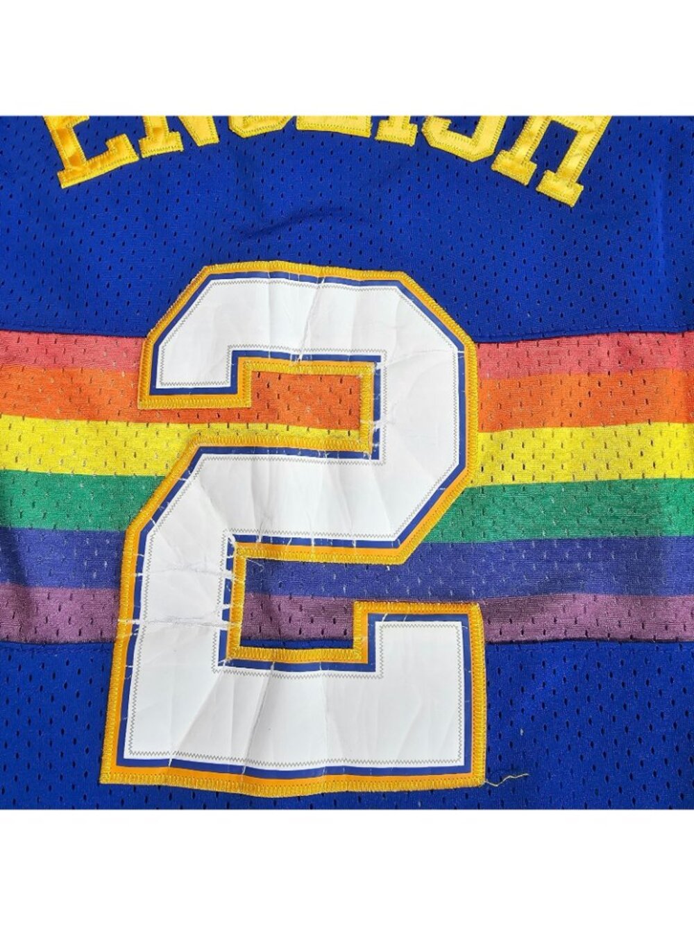 Vintage Denver Nuggets Alex English #2 Jersey 87'-88' Mens Small Adidas NBA +2 - Picture 11 of 12